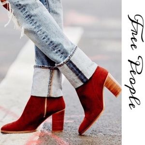 Free People Breakers Heel - Mid Calf Suede Boots